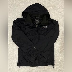The North Face black rain coat size small S